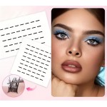 Banda dublu  adeziva neagra pentru gene false tip smoc BDA05, Set 10 perechi din silicon